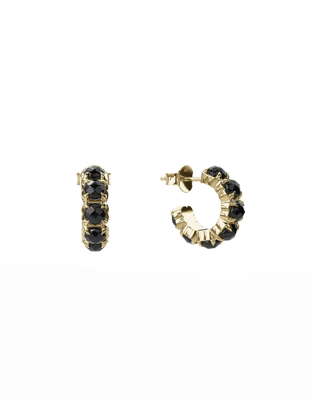 Halo Cluster Earrings - Gold