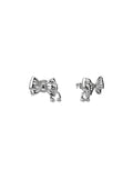 Pierced Bow Earrings - Silver by Stolen Girlfriends Club