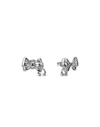 Pierced Bow Earrings - Silver by Stolen Girlfriends Club