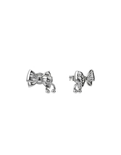 Pierced Bow Earrings - Silver by Stolen Girlfriends Club