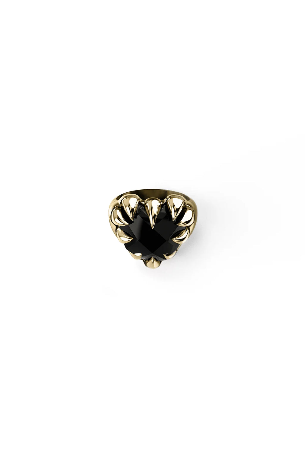 Love Claw Cocktail Ring - Gold Plated / Onyx