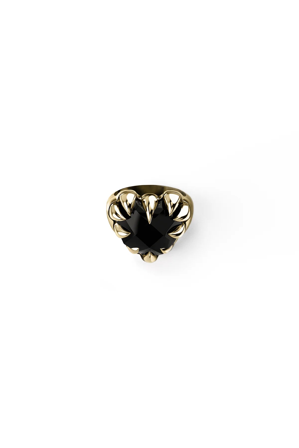Love Claw Cocktail Ring - Gold Plated / Onyx