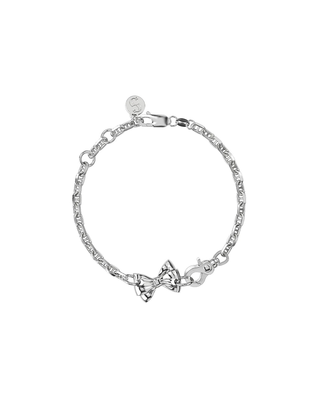 Pierced Bow Bracelet - Silver by Stolen Girlfriends Club