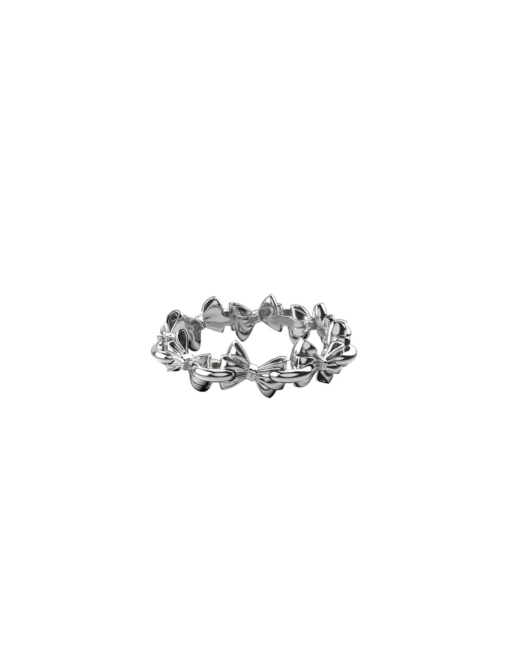 Pierced Bow Infinity Ring - Silver by Stolen Girlfriends Club