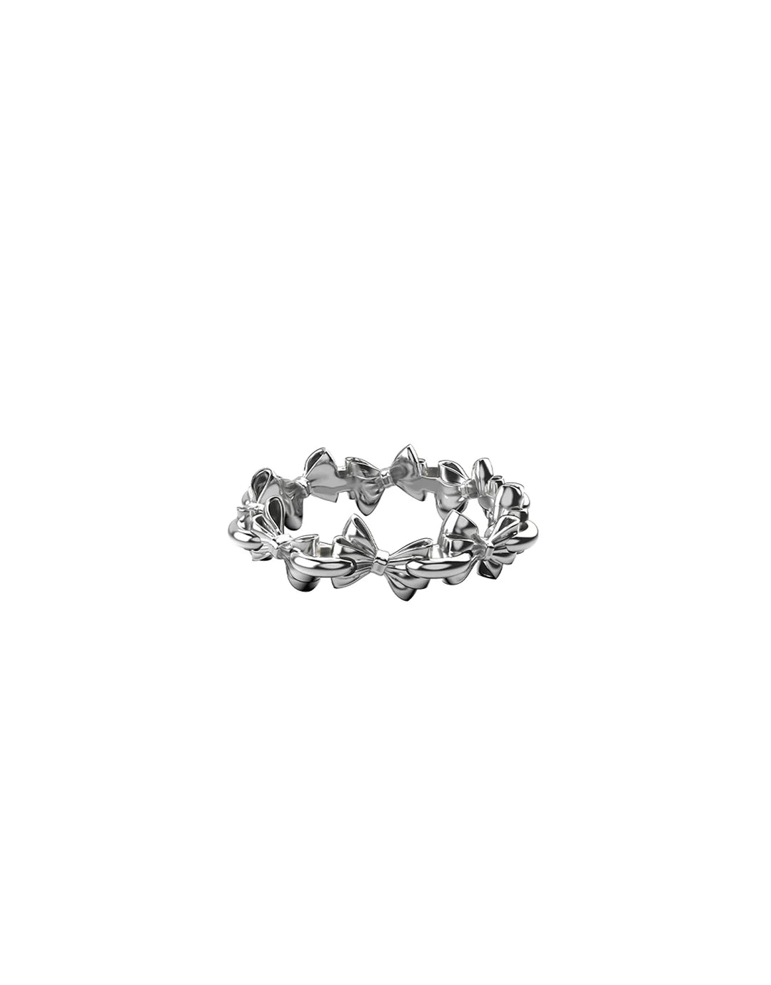 Pierced Bow Infinity Ring - Silver by Stolen Girlfriends Club