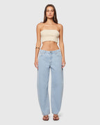 95 Kendall Barrell Denim Jeans Light Vintage Blue by Abrand - view 2