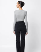 Grey Marle Brooklyn Top by Mossman - view 3