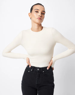 Natural Brooklyn Top by Mossman