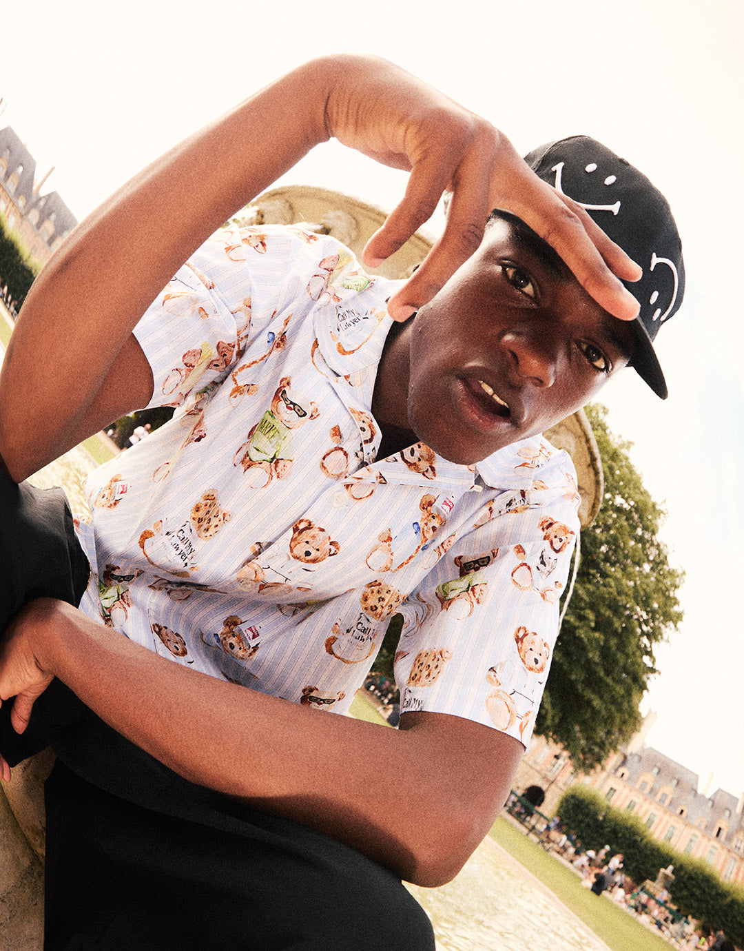 Teddy Striped Short Sleeve Shirt - Multi