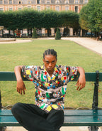 Smiley Collage Short Sleeve Shirt - Multi by Market - view 3