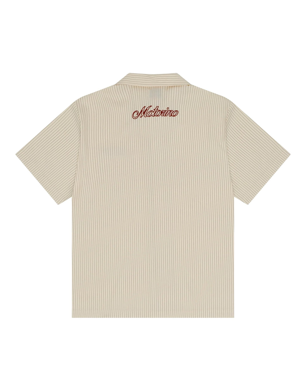 Pinstripe Off White Short Sleeve Shirt