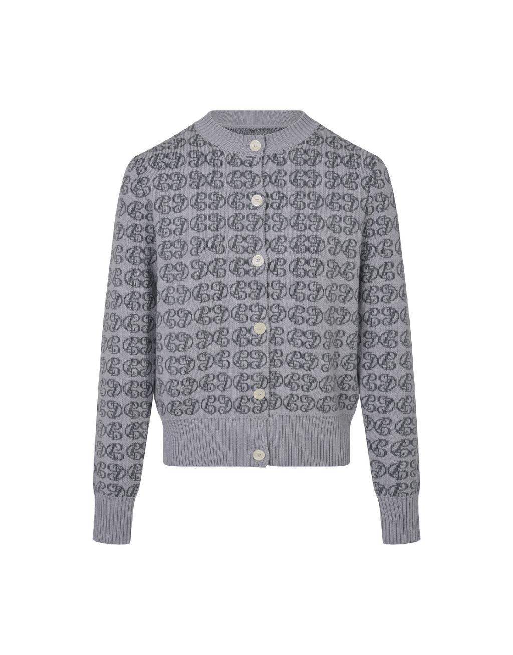 CPD Monogram Cardigan - Sky/Navy