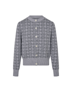 CPD Monogram Cardigan - Sky/Navy by Commonplace Essentials - view 5
