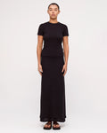 Black Rib Hemp Jersey T-Shirt - Black by Zulu and Zephyr