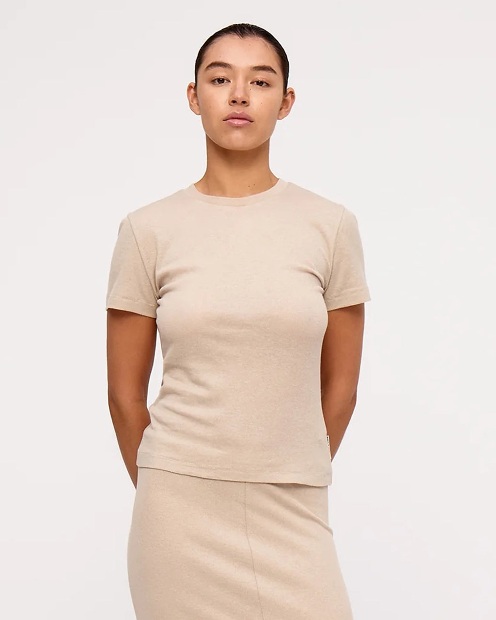 Husk Rib Hemp Jersey T-Shirt - Husk by Zulu and Zephyr