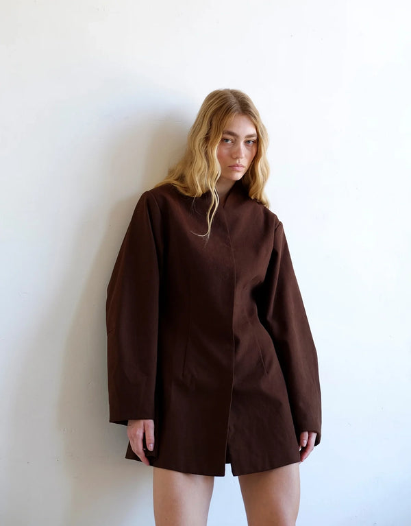Bowery Dress - Choc by Commonplace Essentials