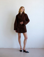 Bowery Dress - Choc by Commonplace Essentials - view 6