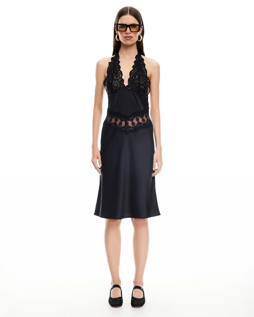 Solana Midi Dress - Onyx