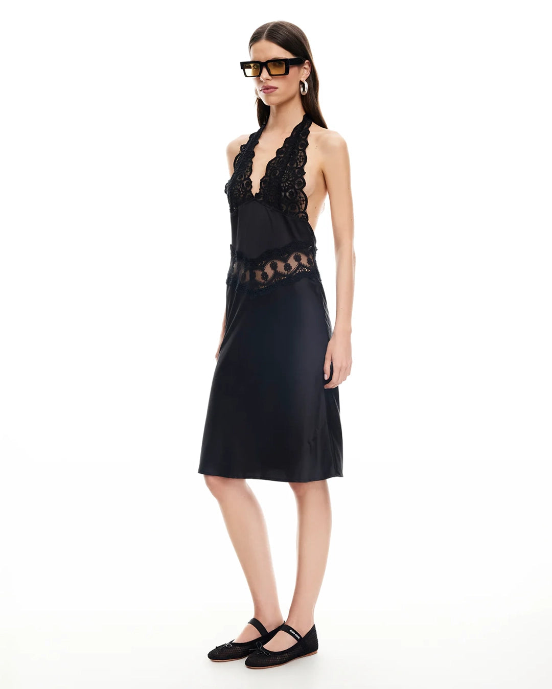 Solana Midi Dress - Onyx