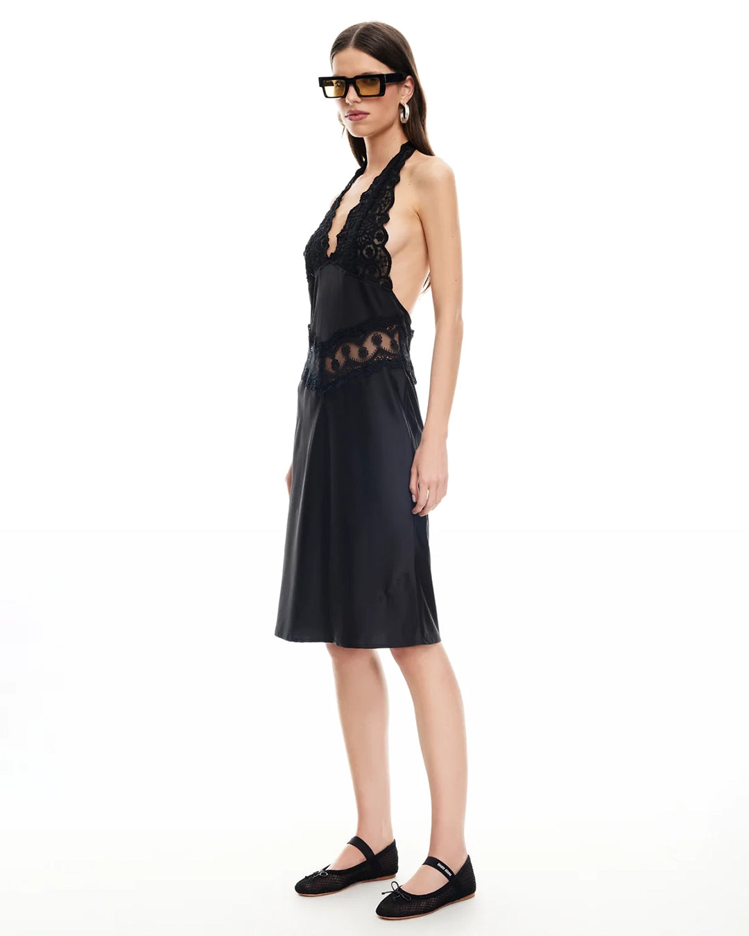 Solana Midi Dress - Onyx