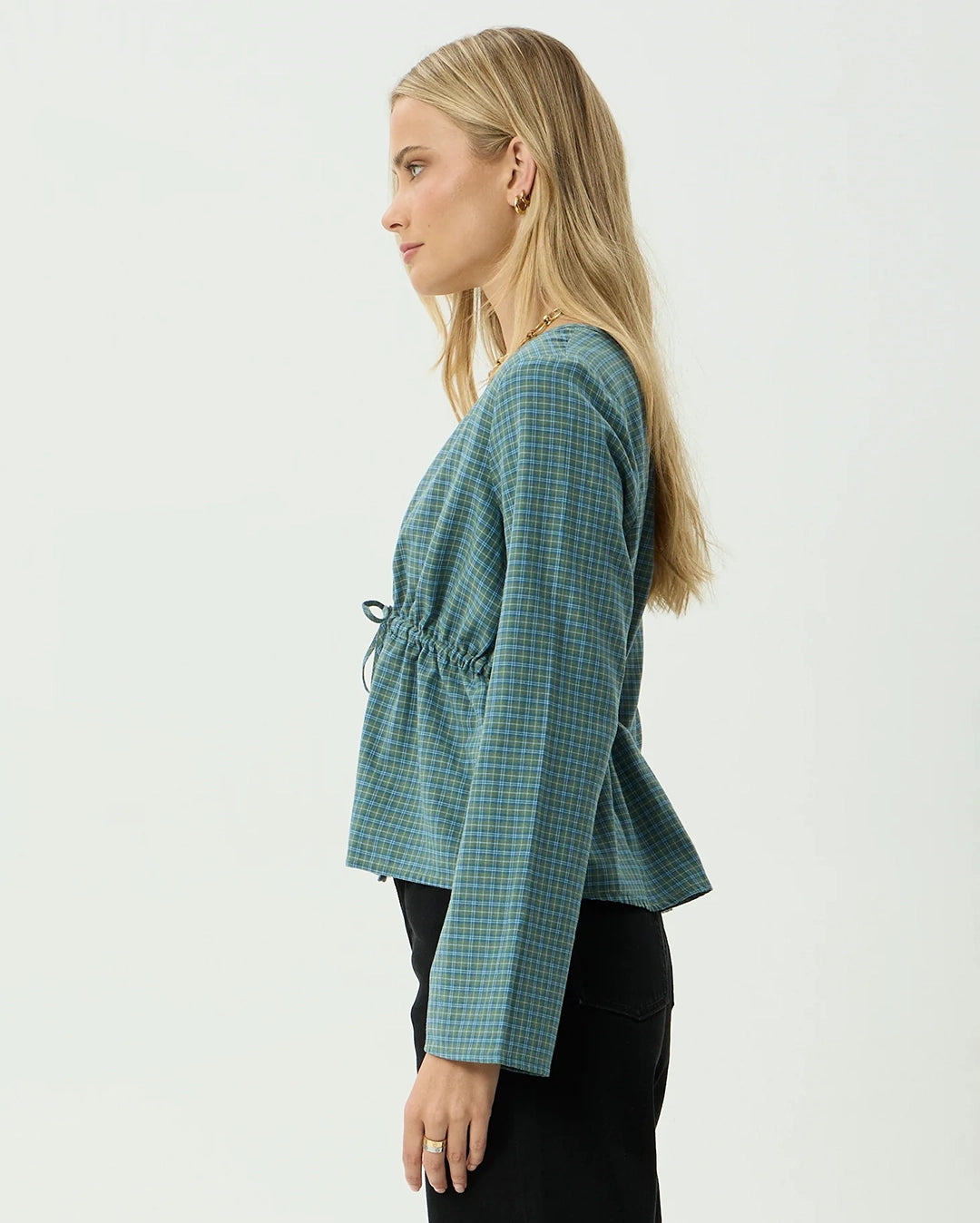 Voyager - Tie Top - Deep Olive Voyager by Afends - view 5
