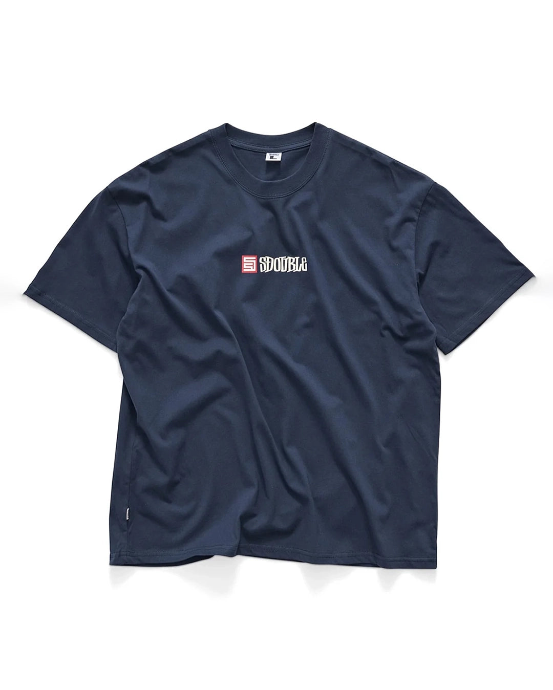 S Cube Mid Block Short Sleeve T-Shirt - Navy