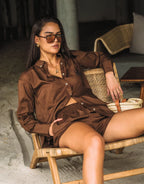 AJJA Stripe Short - Mocha by Araminta James - view 6