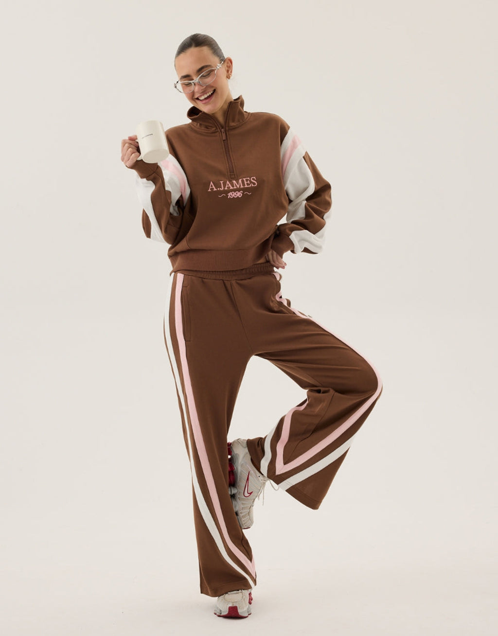 1996 Trackside Sweatshirt - Mocha by Araminta James - view 5