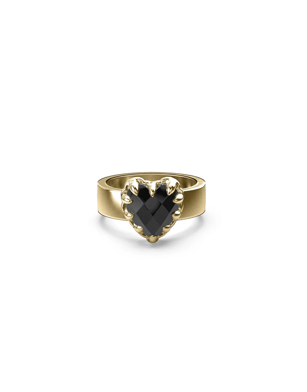 Love Claw Ring - Gold / Onyx