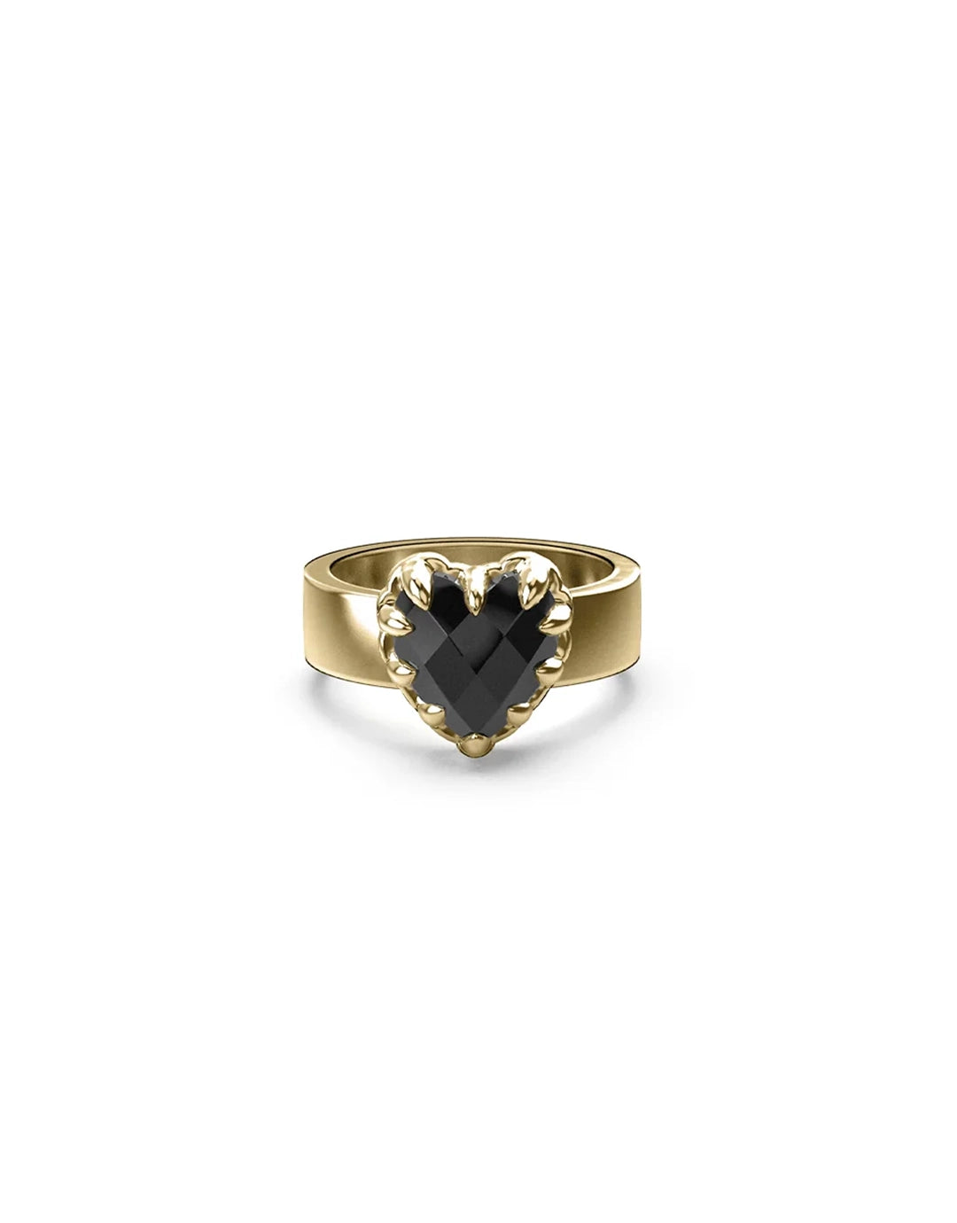 Love Claw Ring - Gold / Onyx