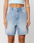 Carrie Denim Shorts - Jordan Worn by Abrand - view 2