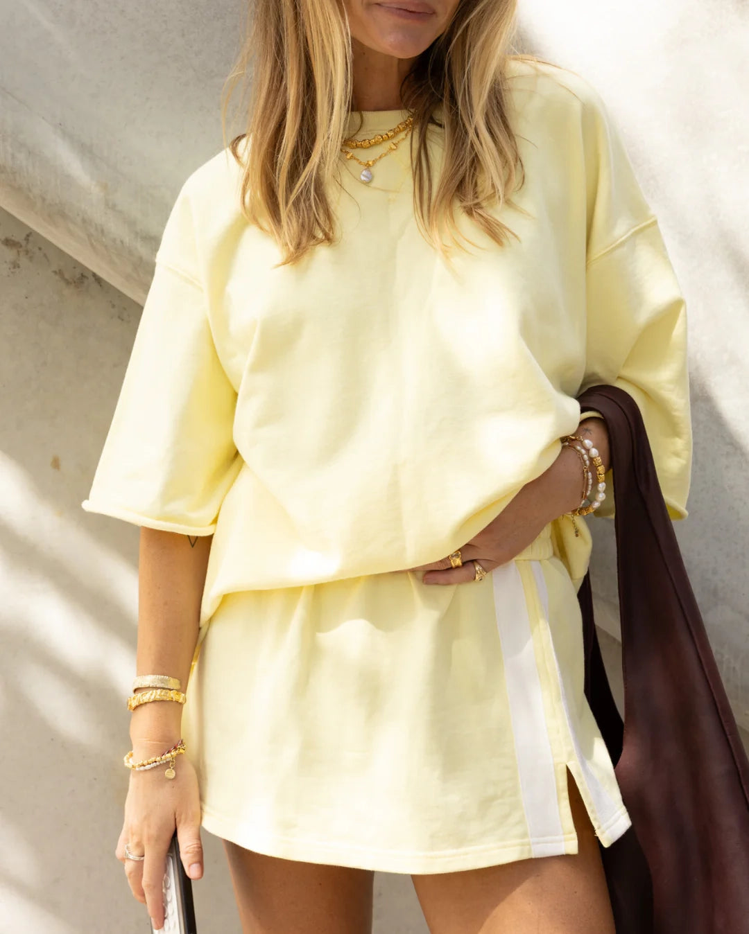 The Maya Mini Skirt - Lemon