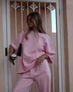 The Marley Pants - Pink by Luna Lane - view 3