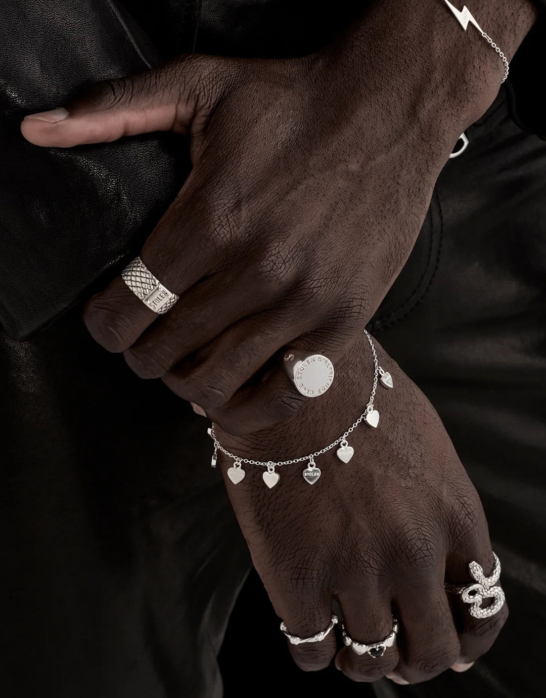 Text Logo Sovereign Ring - Silver