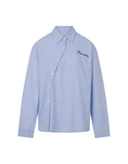 Cortez Shirt - Sky/Maroon Stripe by Commonplace Essentials - view 7