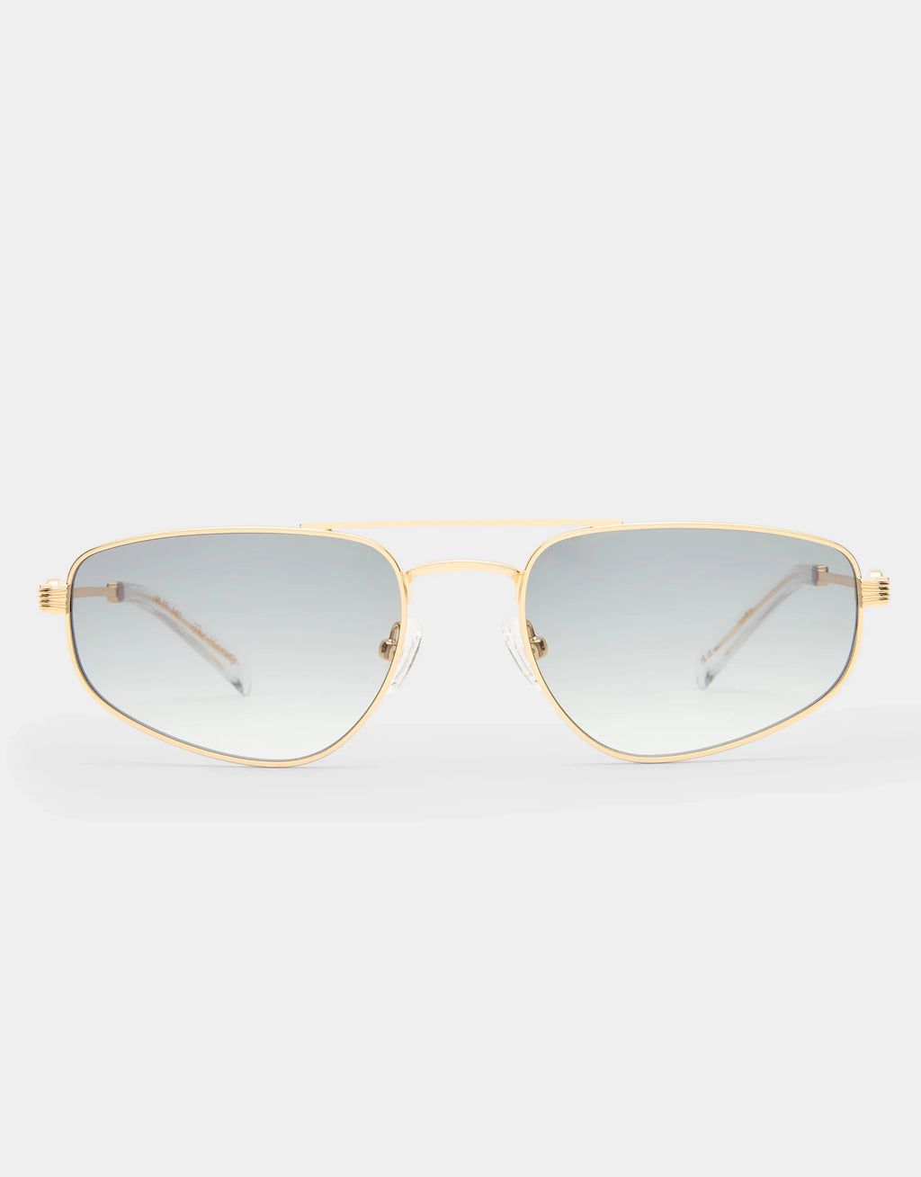 The Harvey Sunglasses - Gold Smoke