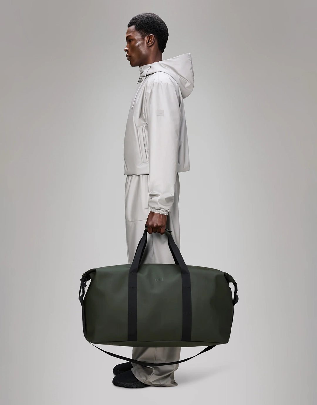 Rains Hilo Weekend Bag Large W3 - Green | Wally NZ