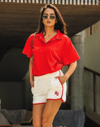 Chilli Terry Short - Warm White by Araminta James - view 6
