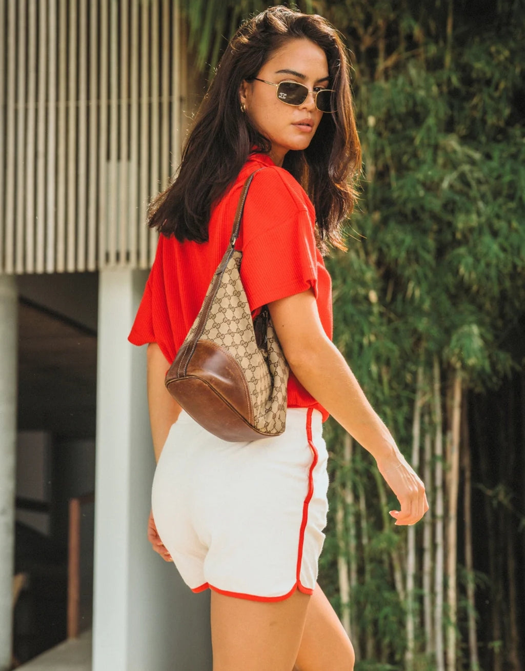 Chilli Terry Short - Warm White by Araminta James - view 8