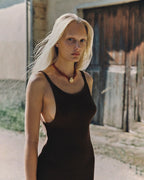 Textured Knit Dress - Chocolate by Zulu and Zephyr