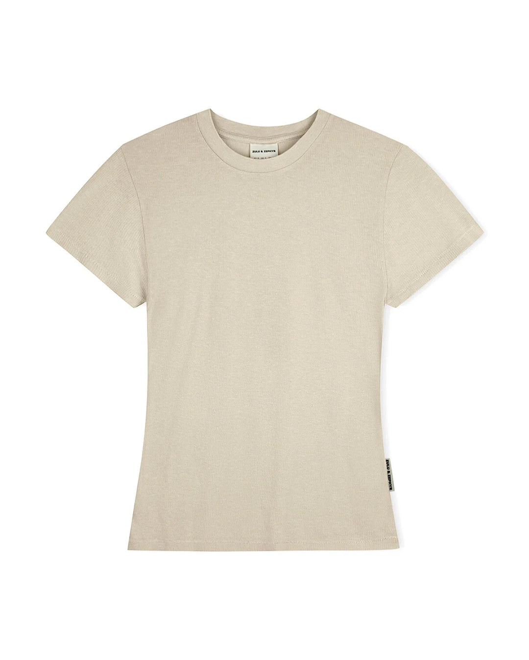 Husk Rib Hemp Jersey T-Shirt - Husk by Zulu and Zephyr - view 3