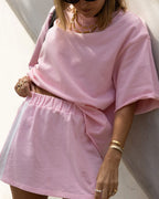 The Mason Tee - Pink by Luna Lane - view 4