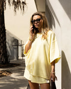 The Maya Mini Skirt - Lemon by Luna Lane - view 3