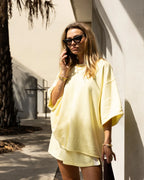 The Mason Tee - Lemon by Luna Lane - view 3