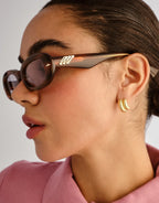 Numero Siete Sunglasses - Teak by Le Specs Luxe - view 3