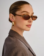The Olive Sunglasses - Chocolate Crystal by Luv Lou