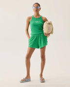 Cruise Dolphin Terry Short - Tropical Green by Araminta James - view 4