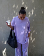 The Mason Tee - Lilac by Luna Lane - view 4
