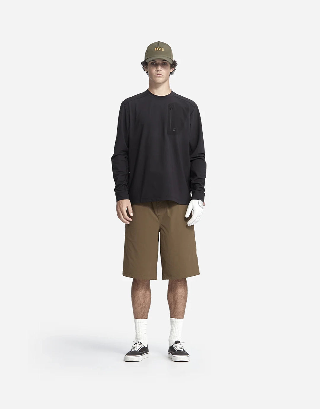 Windblocker Long Sleeve Crew - Black