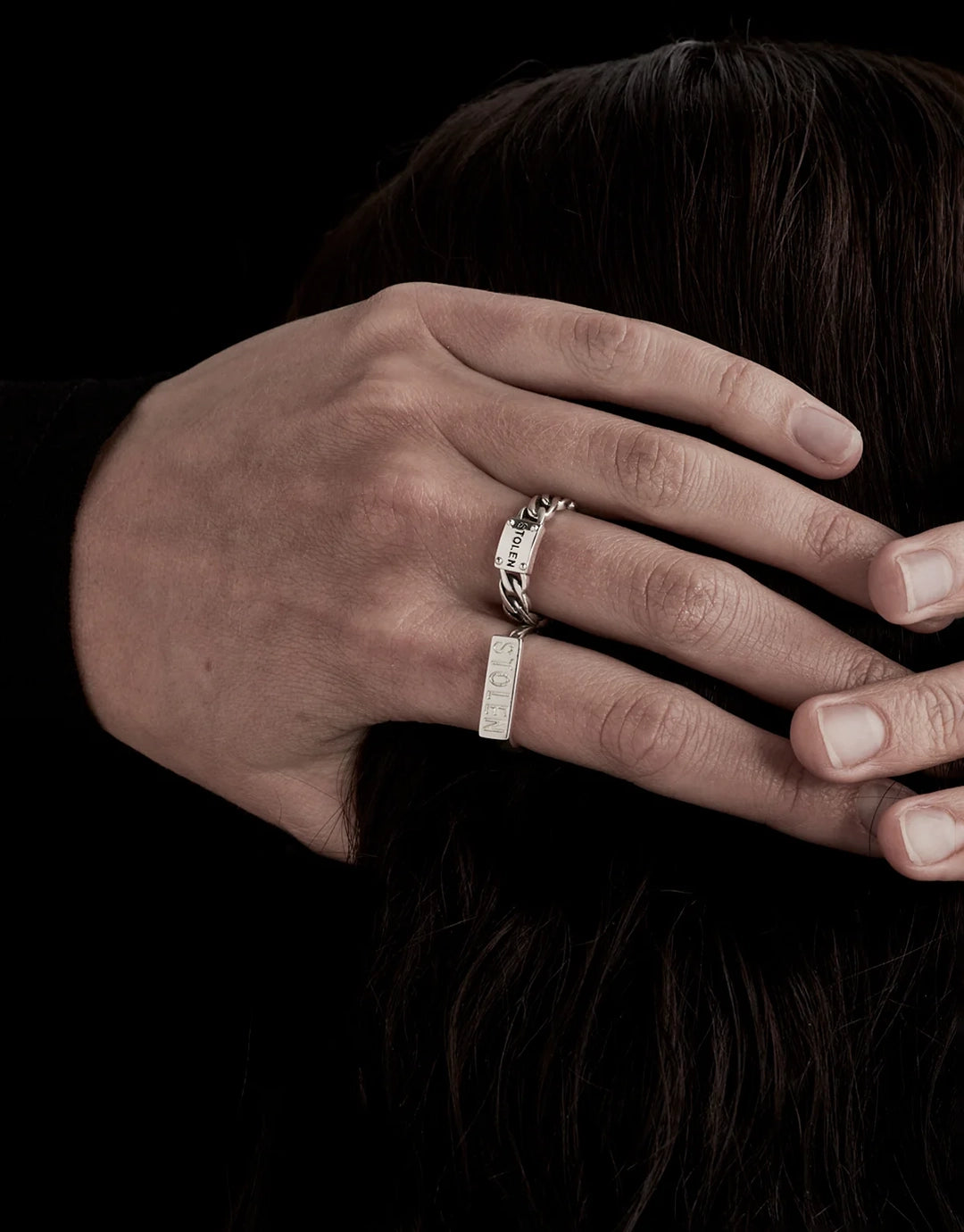 Curb Ring Slim - Silver